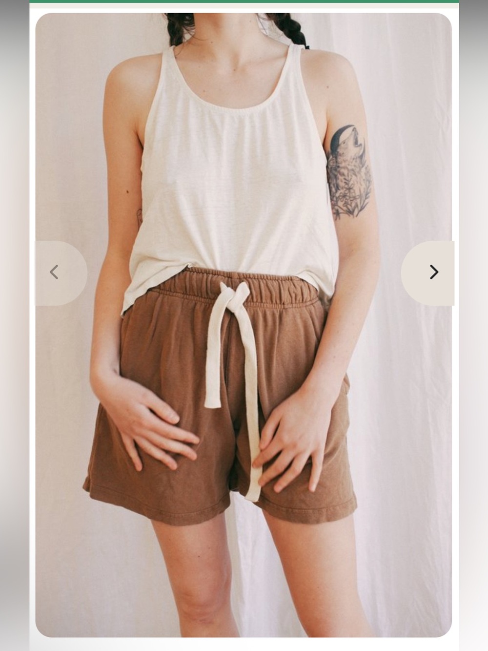 Jungmaven French Terry Sport Short Coyote Tan Medium Hemp Organic Cotton Unisex - Picture 4 of 13